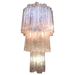 Impressive Murano Glass Tronchi Chandelier 1970'
