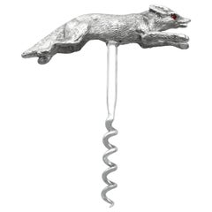 Sacacorchos vintage Fox de plata de ley (1967)
