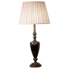 Bronze table lamp (vase).