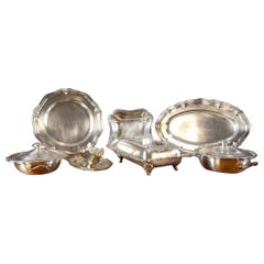 Set of Silver Plated Tableware SIVAR Hallmark From the Mid-20th Century