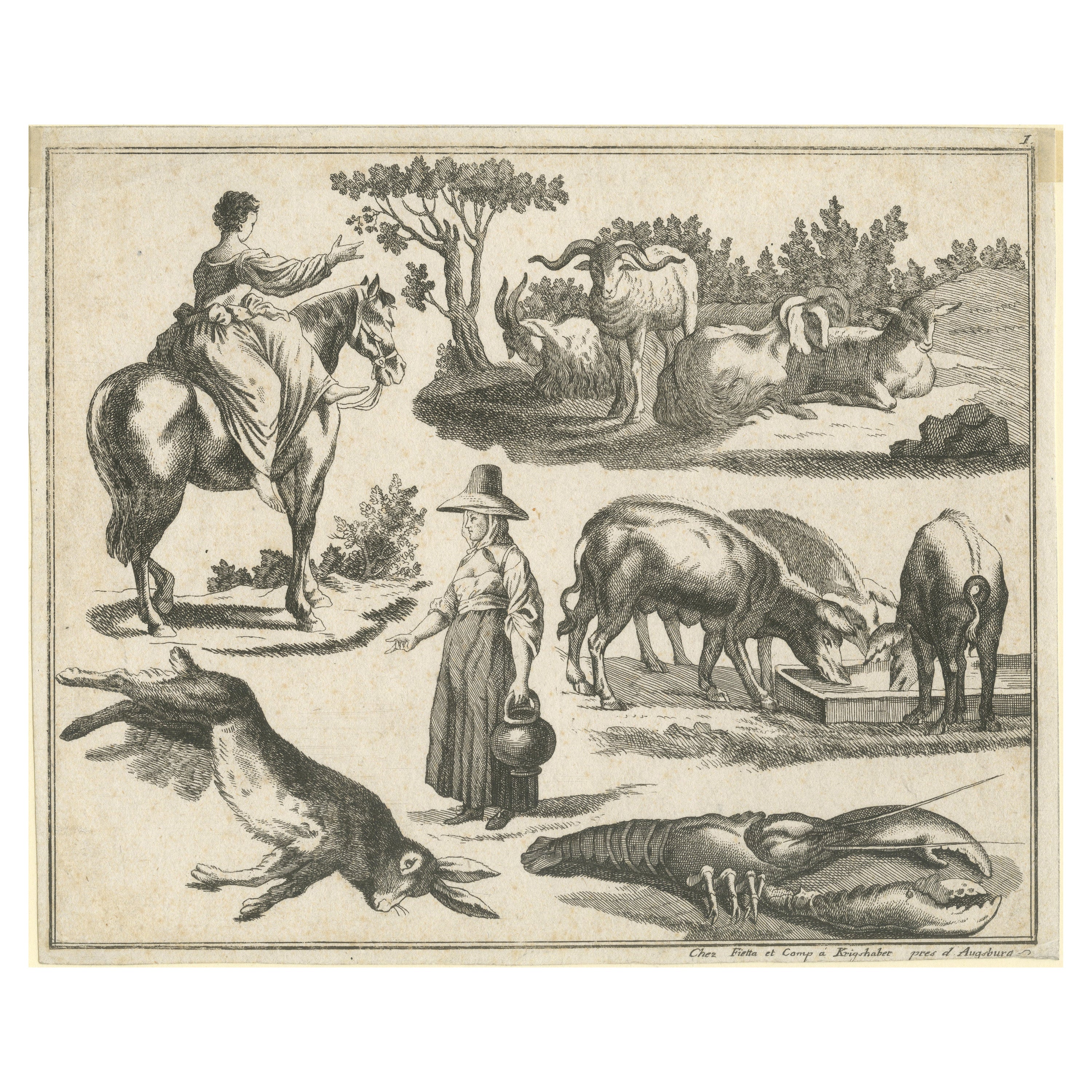 Pastoral Scenes: A Study of Rural Life and Animals, 1770