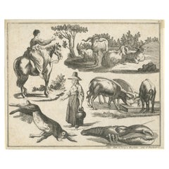 Used Pastoral Scenes: A Study of Rural Life and Animals, 1770