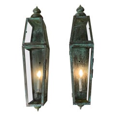 Pair of Large Architectural Wall Lantern