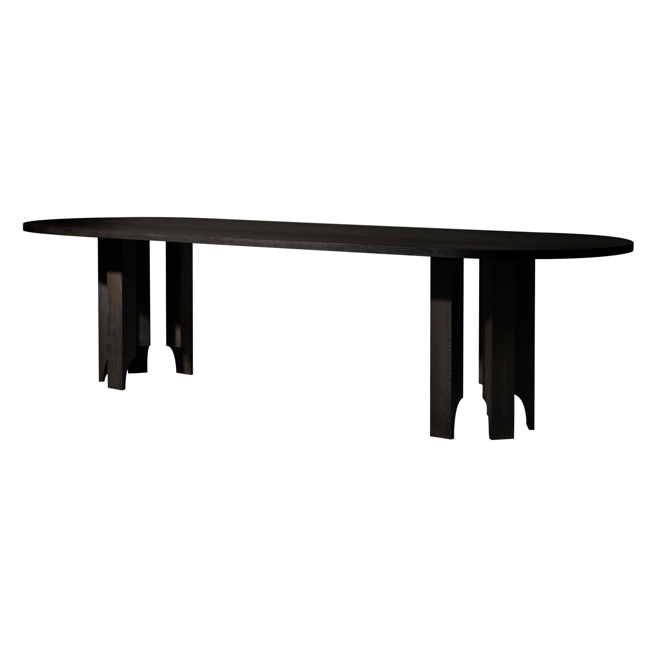 Sculpturale table à capsules Acer Brown foncé en vente