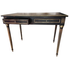 Elegant Neoclassical Writing Table by Maison Jansen, France 1950.