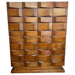 Geometric design Italian dry bar cabinet