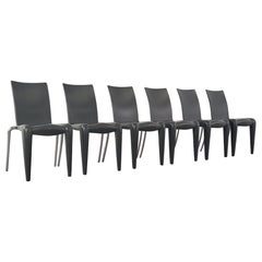 1990s French Design Set of 6 Louis XX Model Chairs by Philippe Starck For Vitra