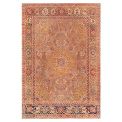 Tapis persan Tabriz ancien noué à la main Doris Leslie Blau