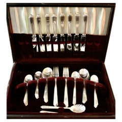 Art Deco Reed & Barton 'Maid of Honor' service for 8