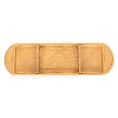 Tiffany Studios New York Adam Bronze Doré Pen Tray