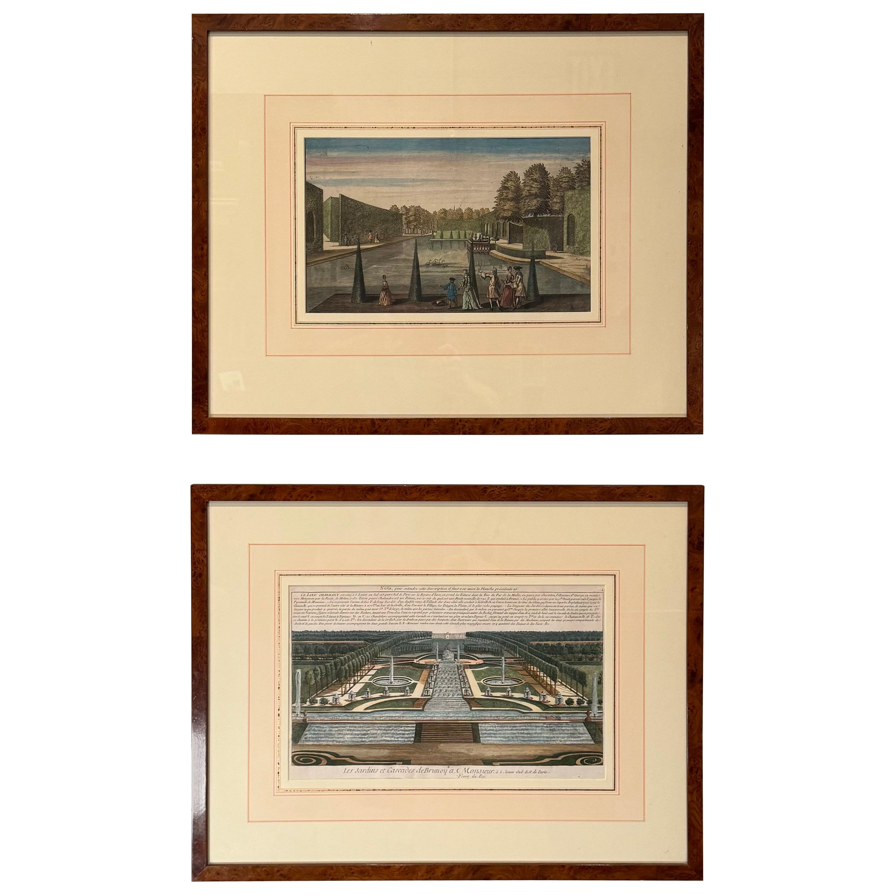 A Set of Prints, hand Colored