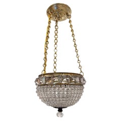 Antique Beaded Crystal light fixture