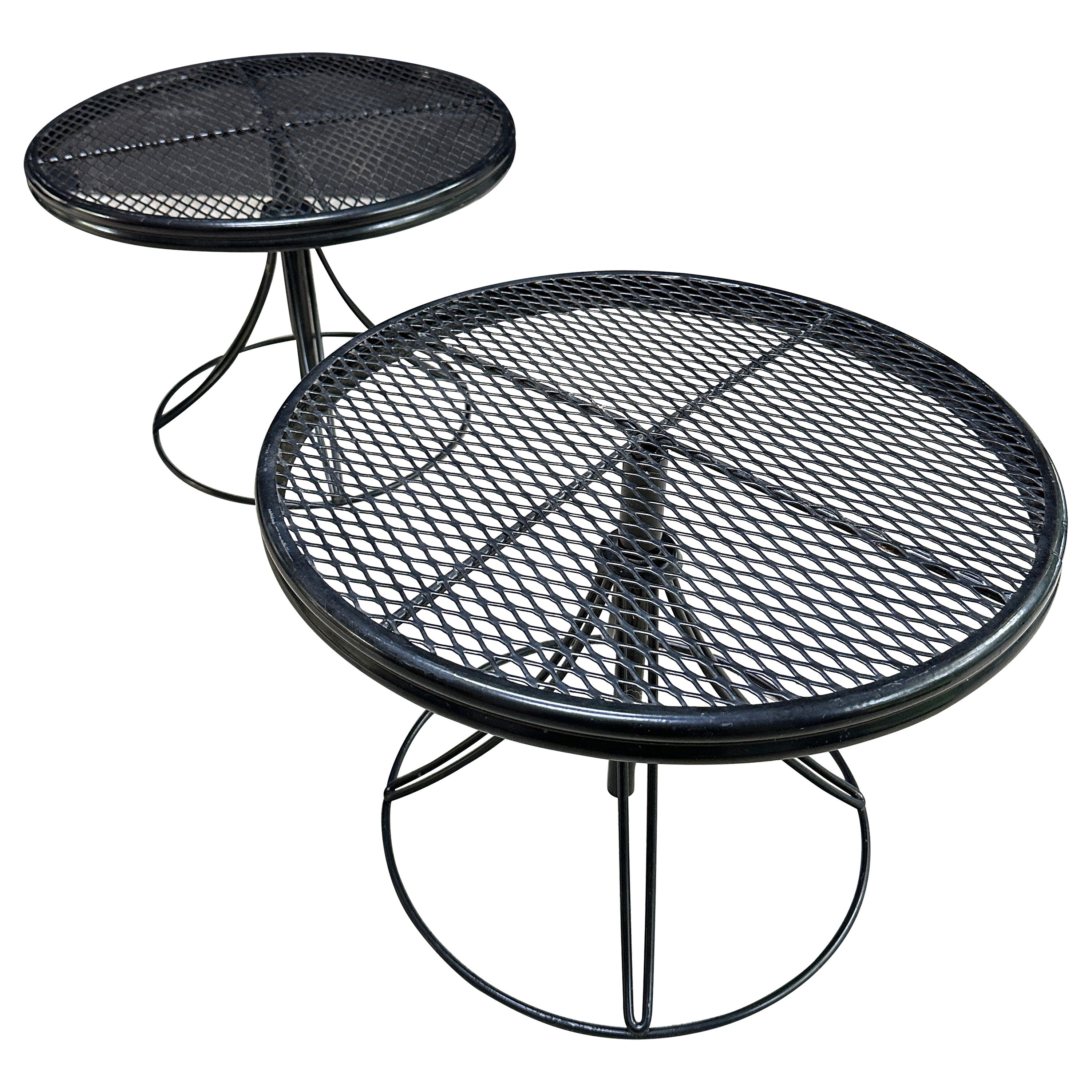 Vintage Homecrest adjustable patio tables - a pair For Sale