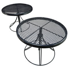 Vintage Homecrest verstellbare Terrassentische - ein Paar