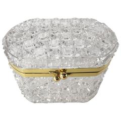 Signed Baccarat Crystal Table Box