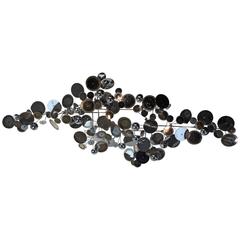 Curtis Jere Silver Raindrops Wall Sculpture, 2007 6