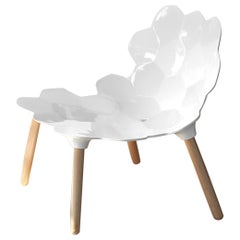 Absolute Glossy White Tarta Low Chair by Roberto Paoli