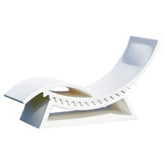 Milchweiße Tic Tac Chaiselongue von Marco Acerbis