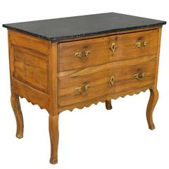 19th Century Louis XV Style Serpentine Front Commode