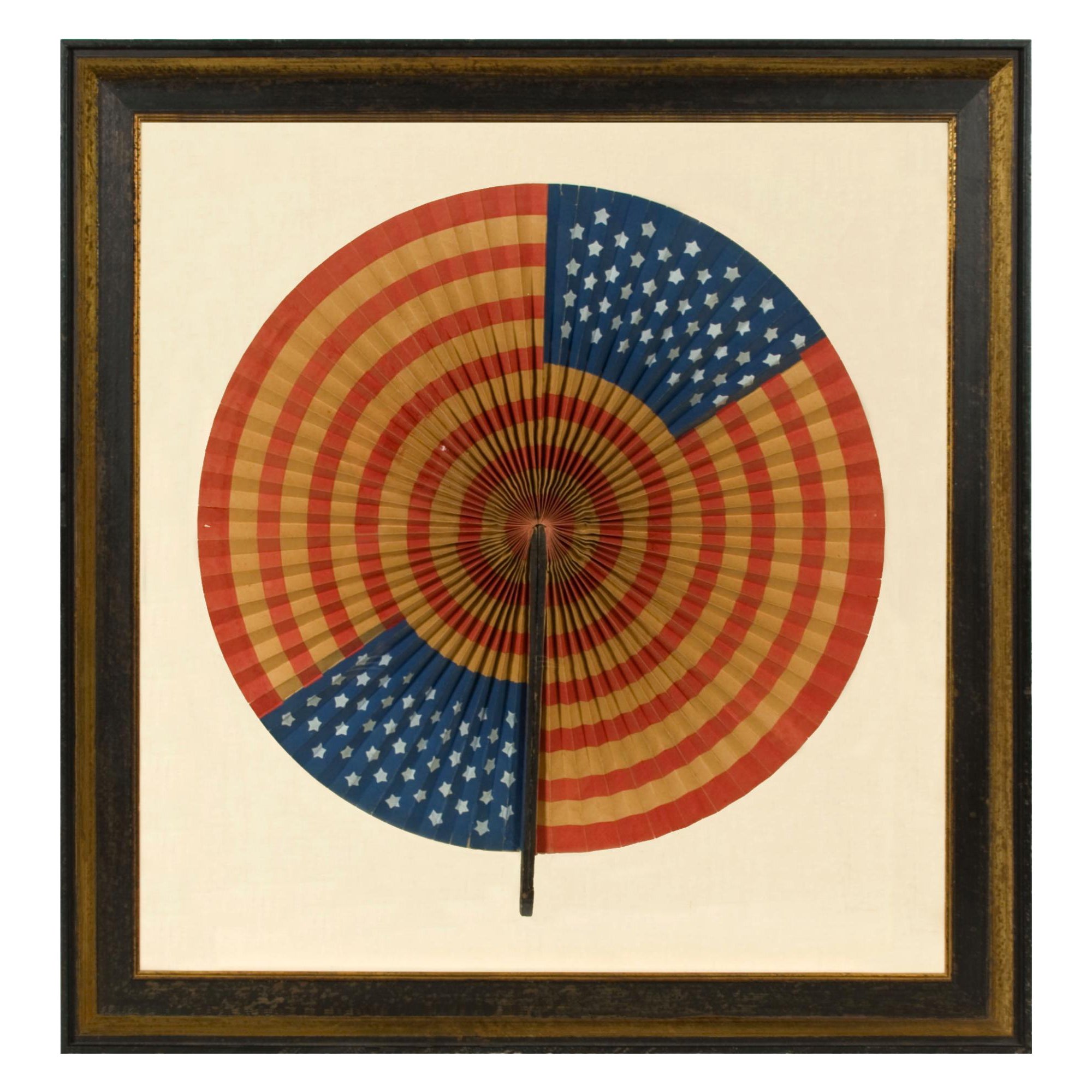 Large Dramatic Circular Fan, ca 1917-1918