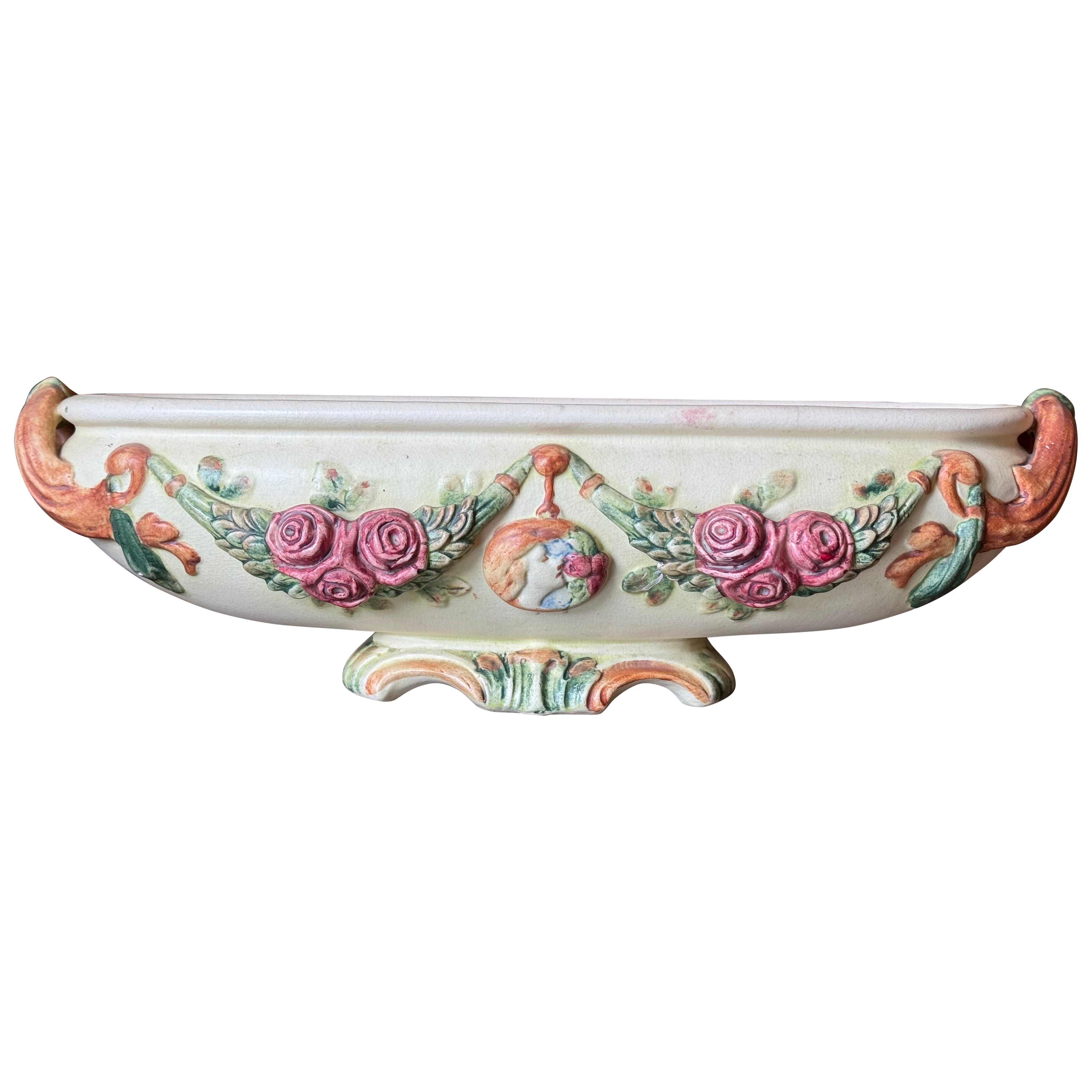 Weller Pottery Roma Rose Planter or Compote