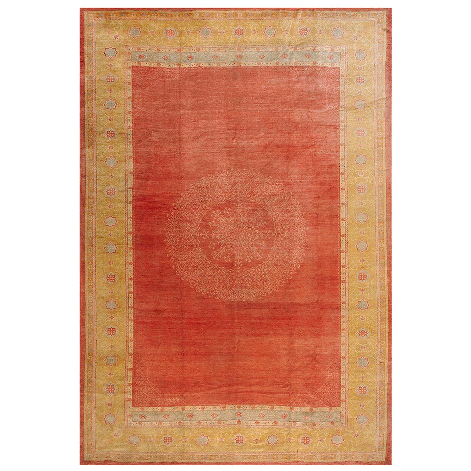 Tapis turc Oushak du 19e siècle 11' 2" x 16' 4" en vente