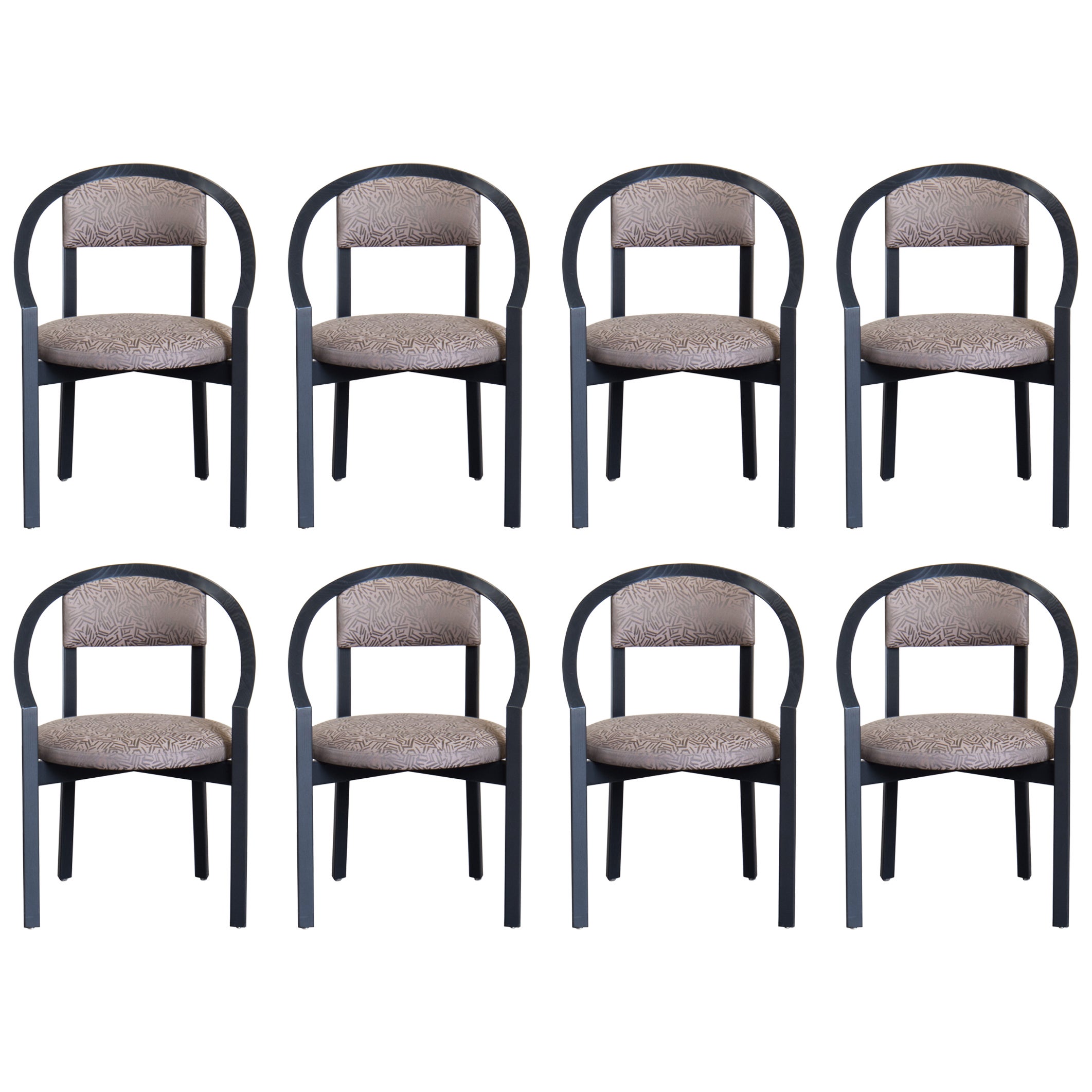 8 Postmodern "Nostro" Dining Armchairs by A. Weber for Rosenthal, Germany 1980s