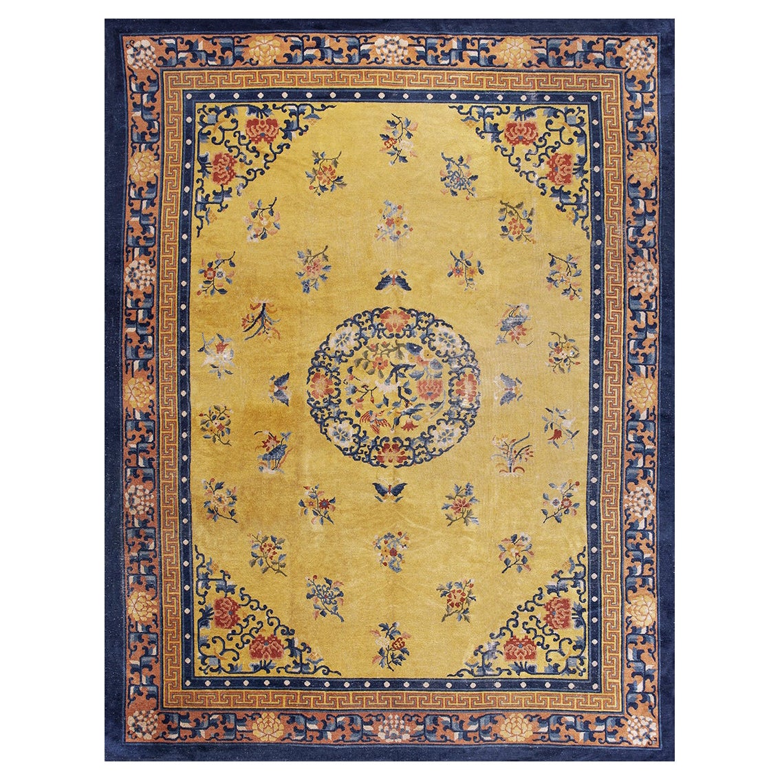 Early 20th Century Chinese Peking Carpet