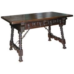 Spanish Trestle Table- 19th C.