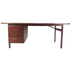 Mid-Century Modern American Walnut Writing Desk 8