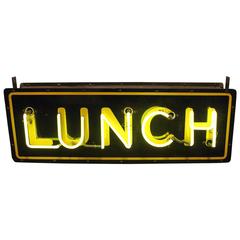 1930s Neon Sign "LUNCH"