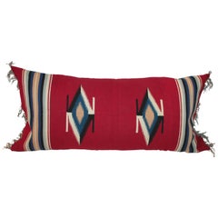 Mexican Indian Handwoven Serape Bolster Pillow