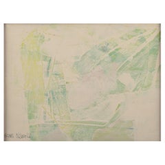Hans Osswald, artista sueco. Óleo sobre tabla. Composición abstracta.