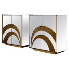Paire de miroirs de Studio Glustin au prix coûteux