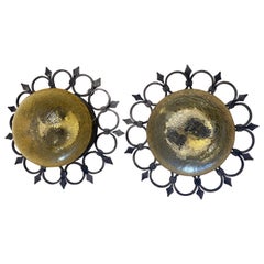 Pareja de apliques , 1960, Italia