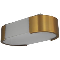 Fine French Art Deco Bronze and Glass Ceiling or Wall Light by Perzel