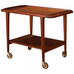 Mid-Century Danish Niels Moller Teak Trolley Cart