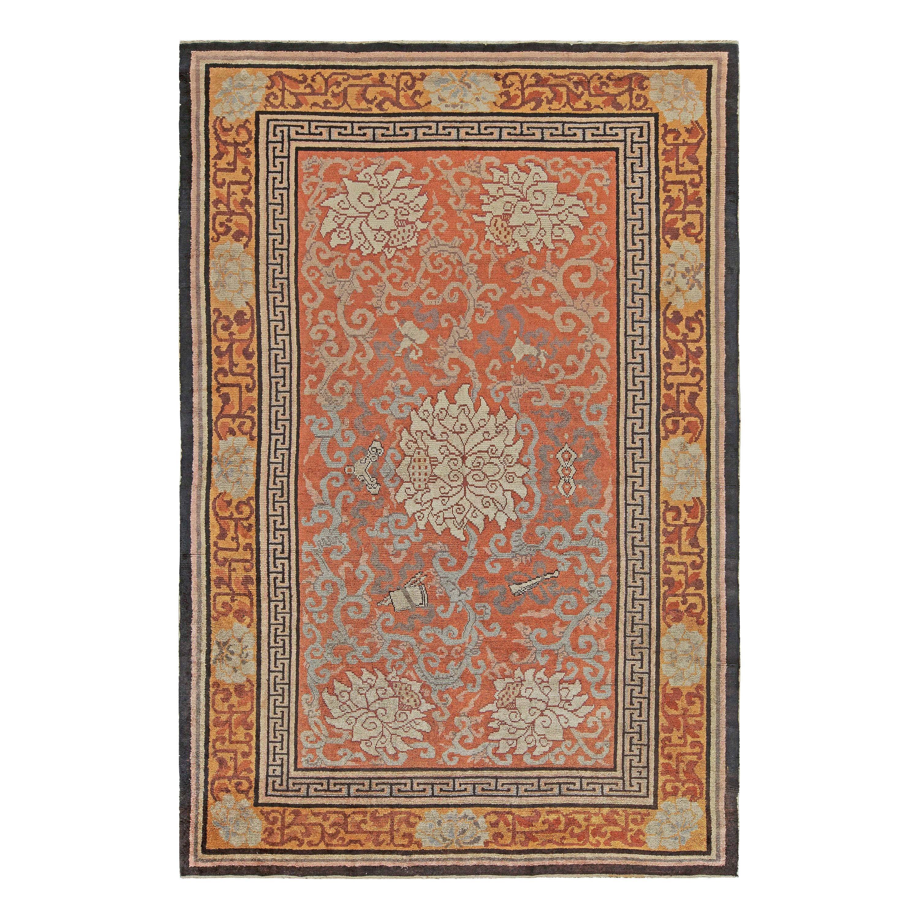 Doris Leslie Blau Early 20th Century Chinese Handmade Silk Rug