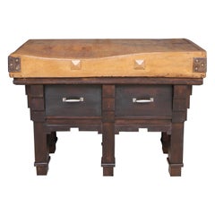 1930er Butcher Block Tisch