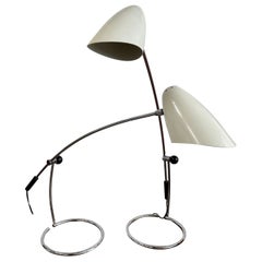 Pair of David Weeks No 109 Bullet Table Lamps