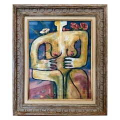 "Donna con rose" 2023 del noto artista di Palm Springs Shawn Savage