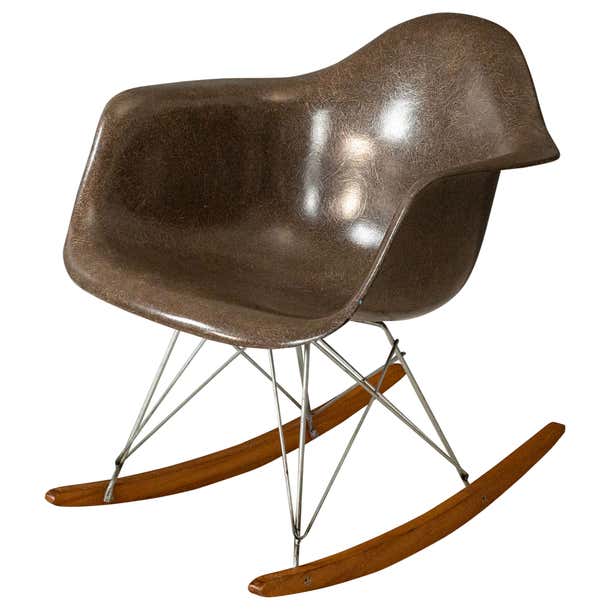 Eames Fiberglass Rocking Chair at 1stDibs
