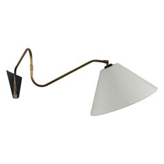 Bronzed Brass Articulating and Extendable Wall Light by Cosack, 1950s