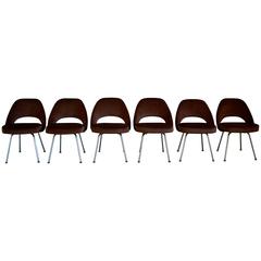 Iconic Eero Saarinen Executive Side Chairs, Set of 6
