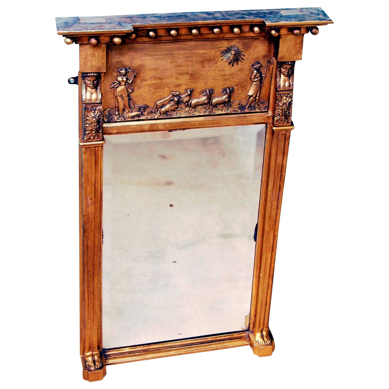 Antique Regency Gilt Pier Mirror at 1stdibs