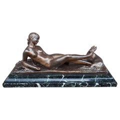 Art Deco Spelter Sculpture, By Ary Bitter