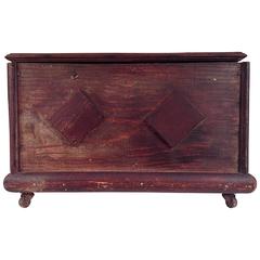 Antique Early American Chest or Box on Casters