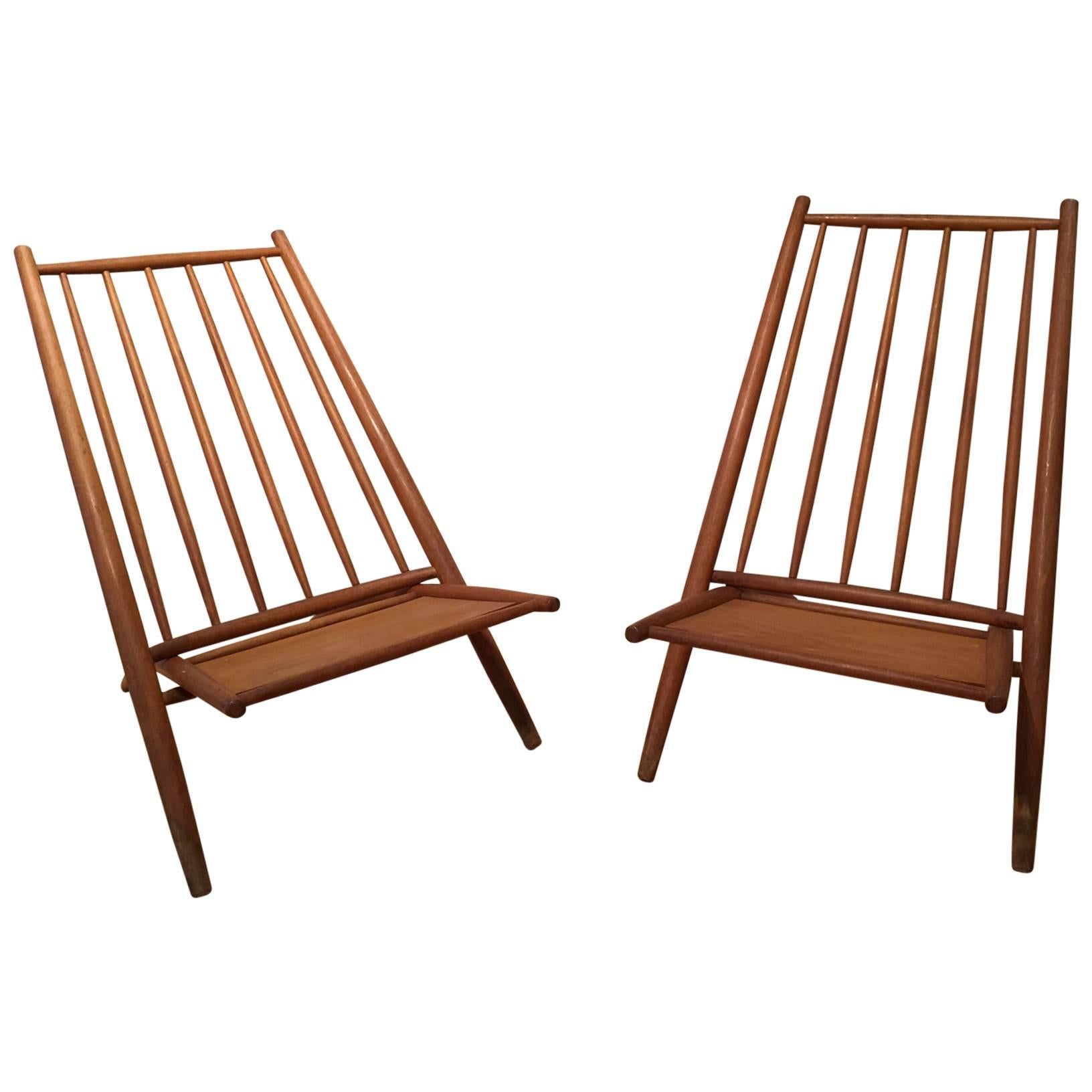 Pair of Congo Chairs by Alf Svensson, Haga Fors, Sweden, 1954