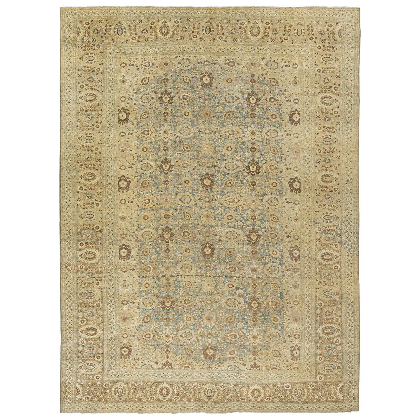 Antique Persian Tabriz Rug, 10'9 x 15'6