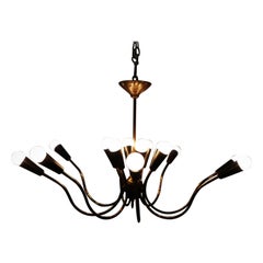 Spider Light Chandelier, México, 1950s